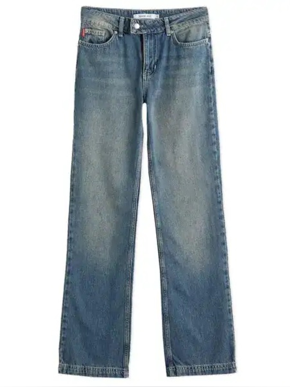 Peachy Den Gigi Jeans in Fade Light Wash Fading Casual Cotton Soft Denim Comfy